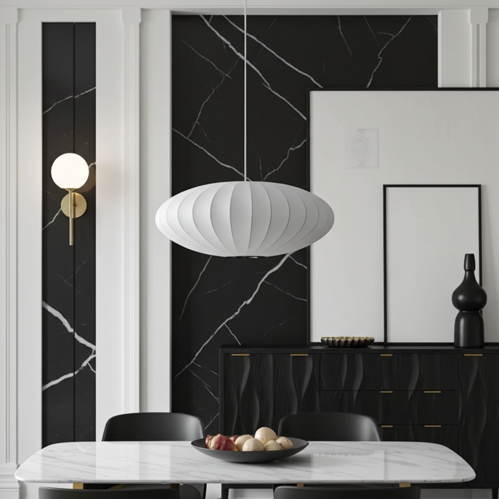 Silk Japanese Wabi Sabi Chandelier