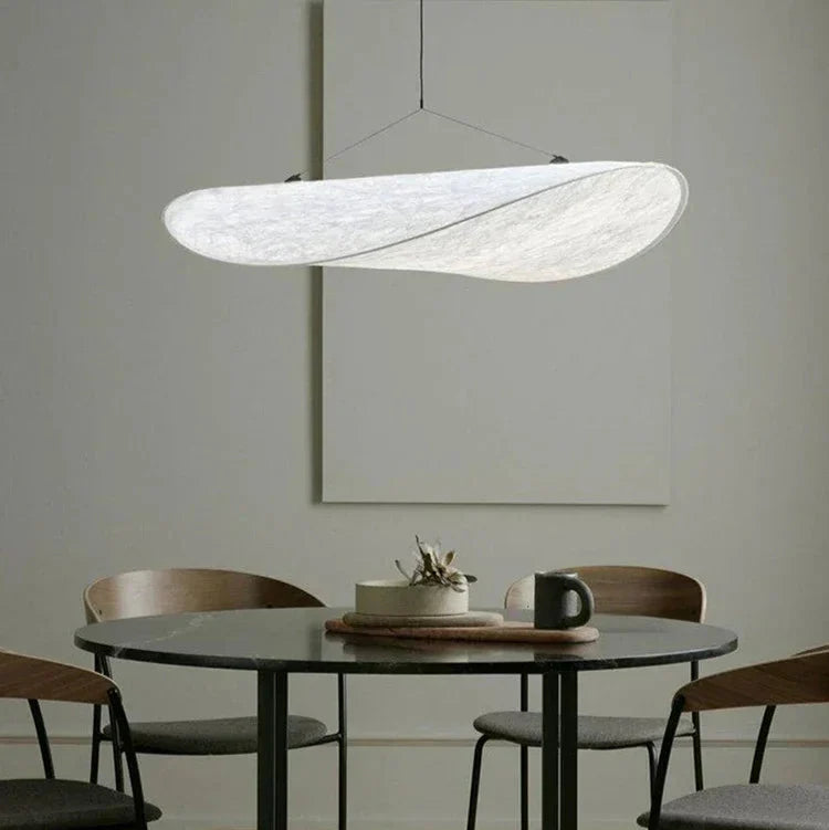 Japanese Silk Chip Chandelier