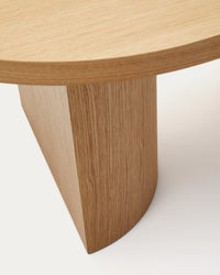 Nealy table with an oak veneer in a natural finish, 200 x 100 cm