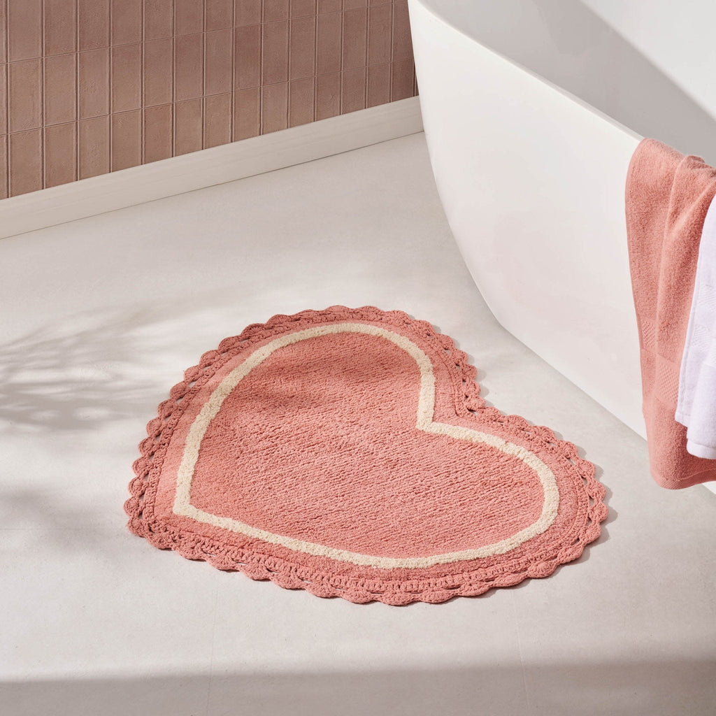 Heart Bath Mat